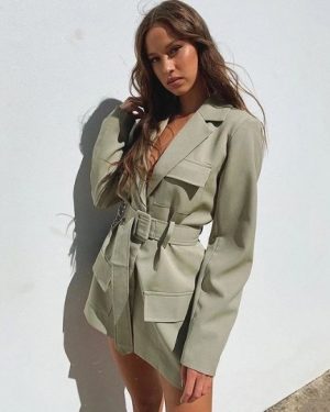 Addy Long Sleeve Blazer Dress