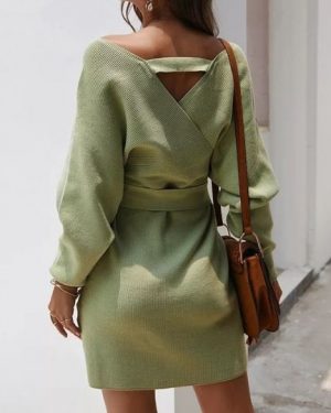 Ari Elegant Sweater Dress