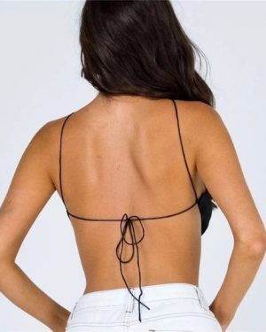 Cora Backless Satin Top