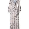 Print Wrap Dress - Image 4